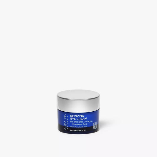 Revitalize Your Eyes with Andalou Naturals Deep Hydration Reviving Eye Cream - 0.45 Oz of Vegan, Aluminum-Free Luxury Infused with Hyaluronic Acid