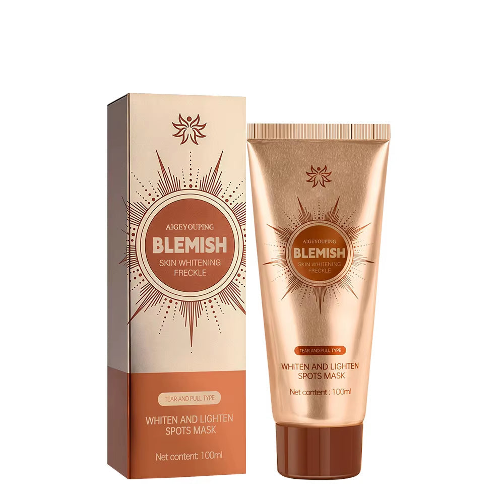 Whiten and Lighten Spots Mask Spots Peel-Off Facial Mask Anti-Blemish Freckle Brightening Mask Deeply Clean Pore Tightening Mois